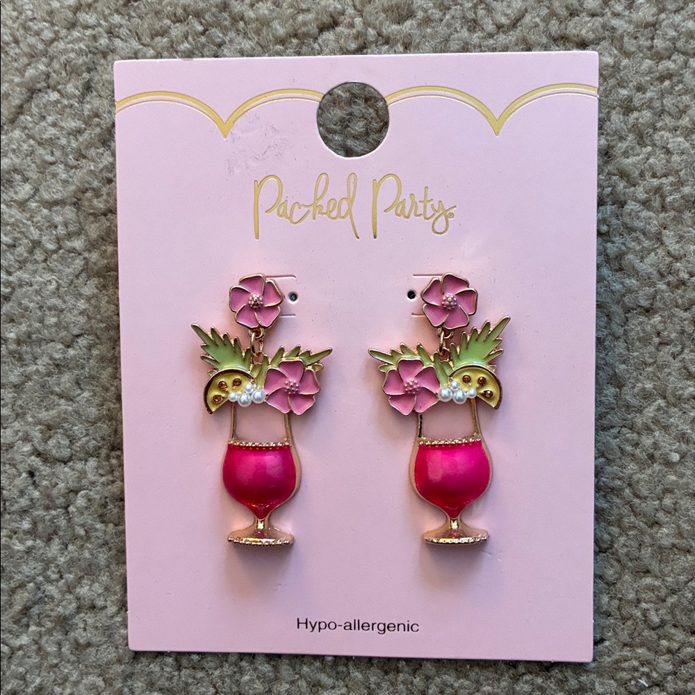 Packed Party Sipping Pretty Earrings
